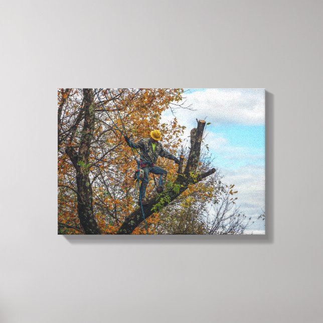 Träd Surgeon Canvastryck (Framsida)