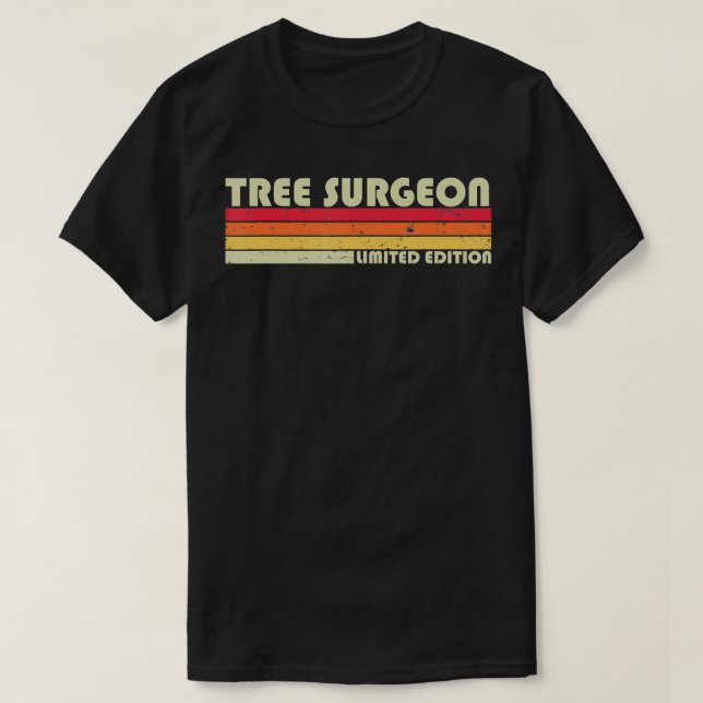 TRÄD SURGEON Lönsam yrkestitel Yrke Födelsedag W T Shirt (Design framsida)