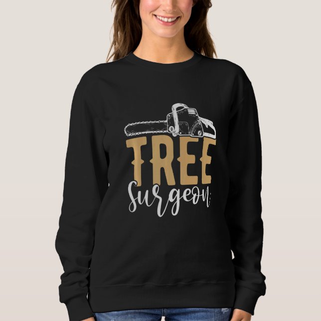 Träd Surgeon Lumberjack Chainsåg T Shirt (Framsida)