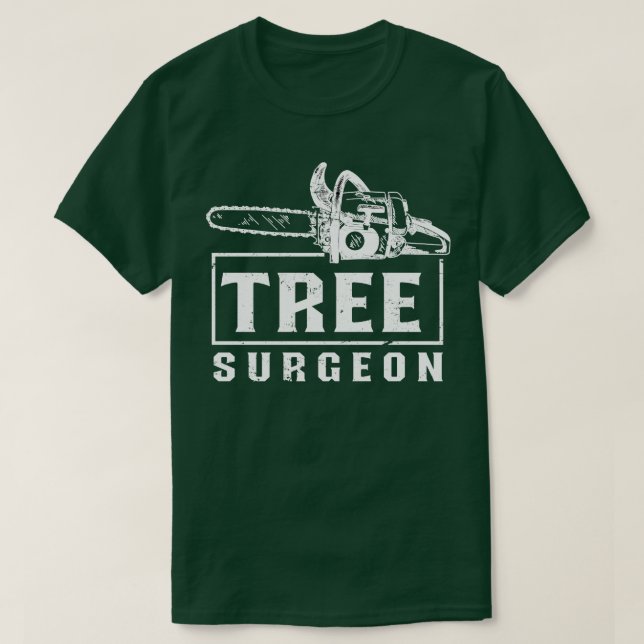 Träd Surgeon Lumberjack T Shirt (Design framsida)
