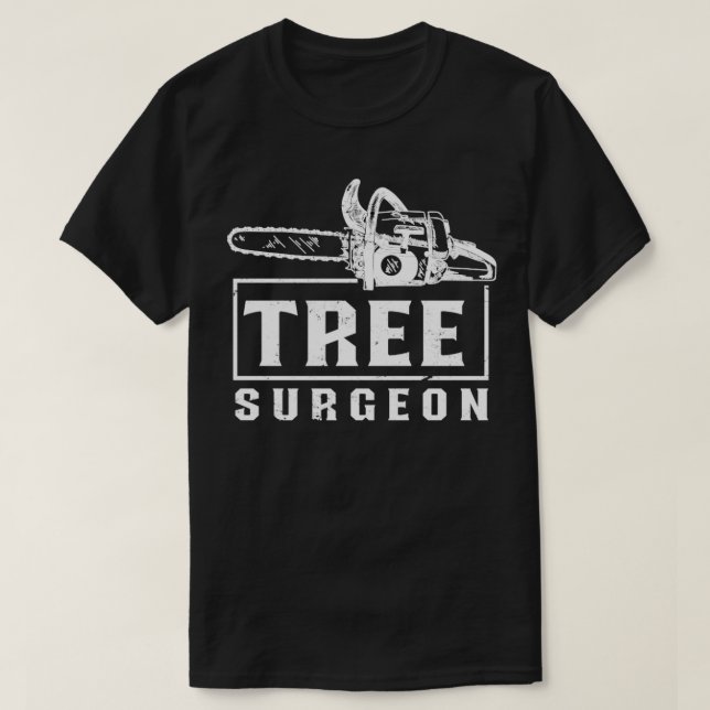 Träd Surgeon Lumberjack T Shirt (Design framsida)