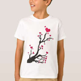 träd svart t-shirt
