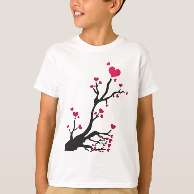 träd svart t-shirt (Framsida)