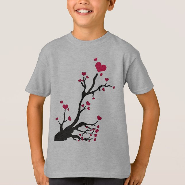 träd svart tee (Framsida)
