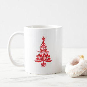 Träd Svenska Skandinaviska jul Mönster Kaffemugg