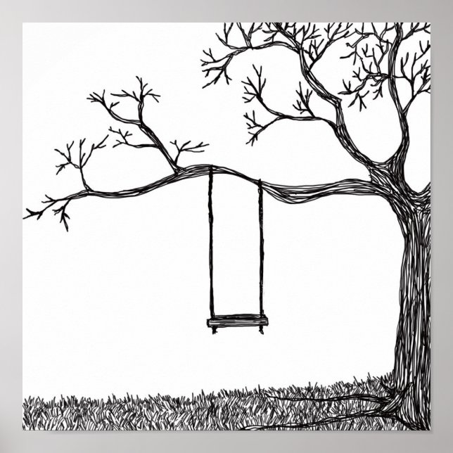 Träd Swing Poster (Framsidan)