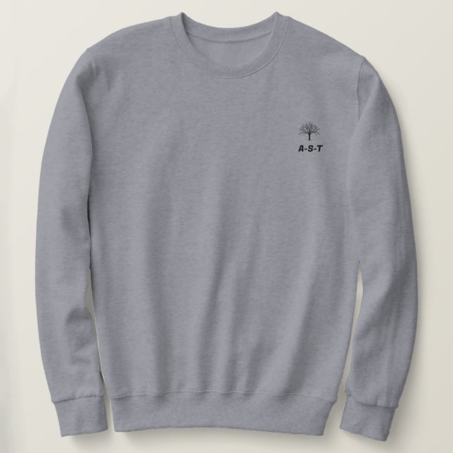 Träd t-shirt lång ärmad tröja (Design framsida)