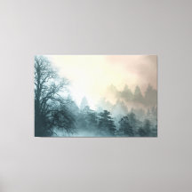 Träd täckt i Mist Fantasy Ligcape