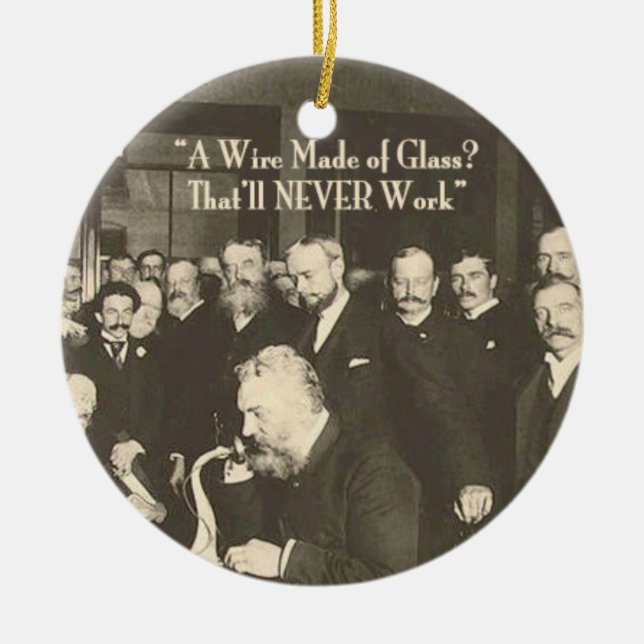 Tråd tillverkad av glasbaserad humoristisk teknik julgransprydnad keramik (Framsidan)