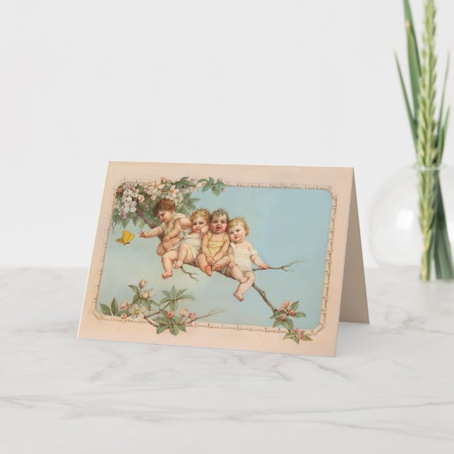 Träd Top Spädbarn Kort (Framsida)