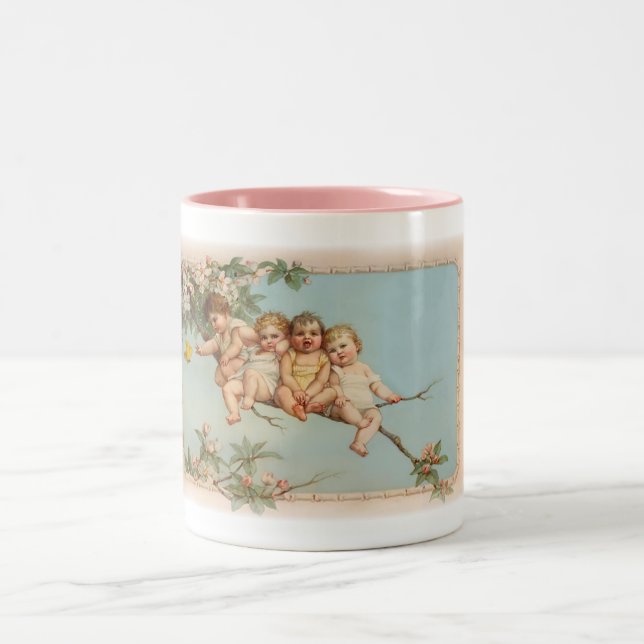 Träd Top Spädbarn Två-Tonad Mugg (Center)