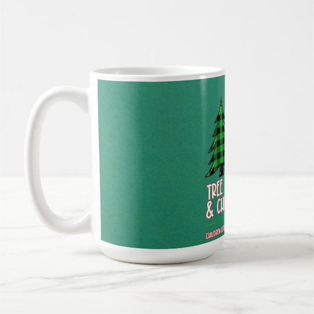 Träd Toppar lyssnar och barnen lyssnar inte på någ Kaffemugg (Vänster)