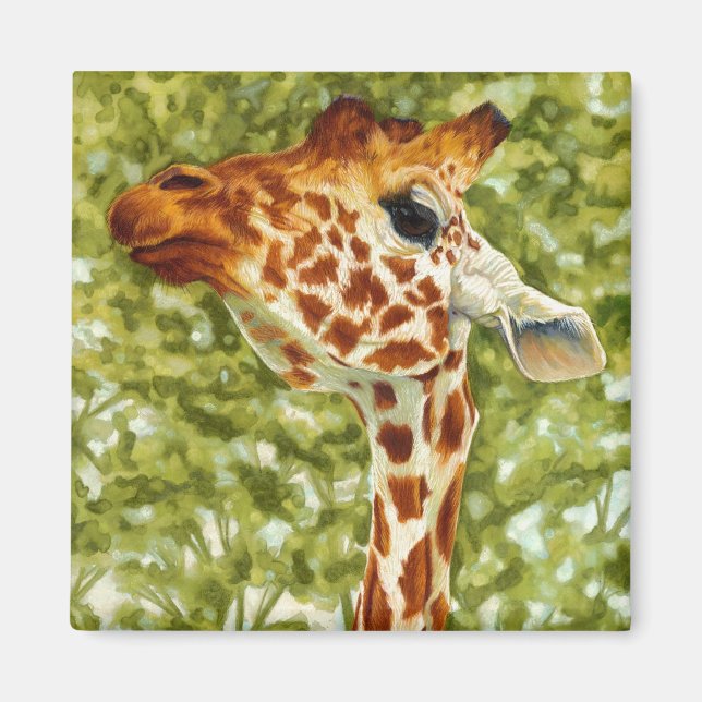 Träd Topper - Giraffe Magnet (Framsidan)