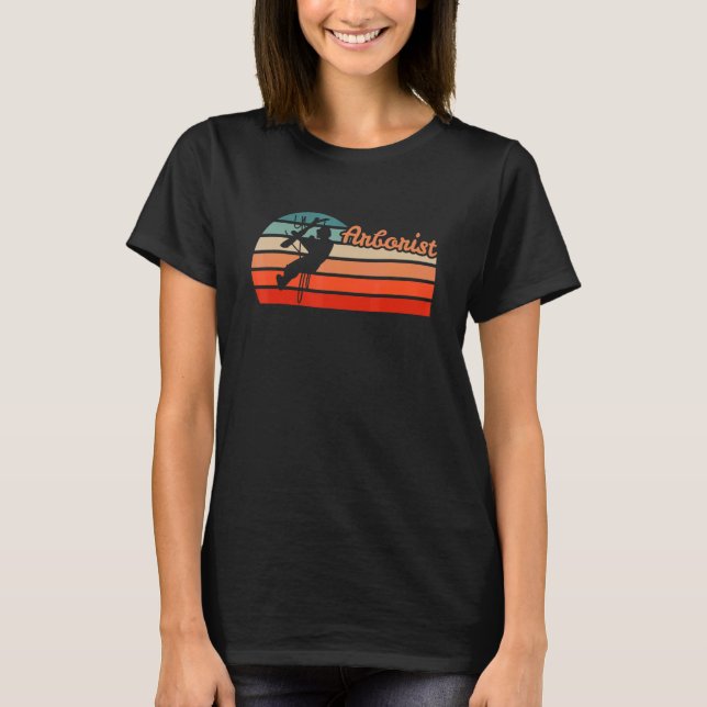 Träd Träd Arboriculture Forest Arborist T Shirt (Framsida)