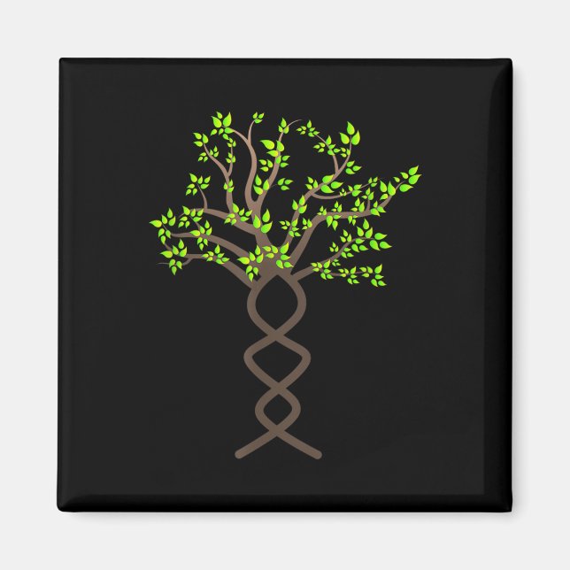 Träd Träd Dna Natur Skydd Miljö Magnet (Framsidan)