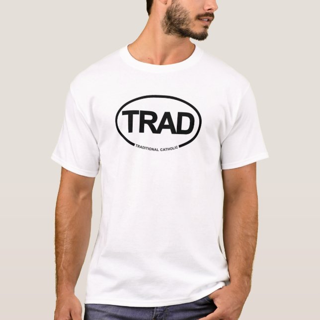 TRAD traditionell katolik T-shirt (Framsida)