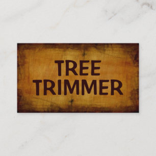 Träd Trimmer Antique Affärskort Visitkort