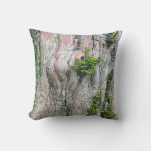 TRÄD TRUNK, KNOT-HÅL,MOSS KUDDE