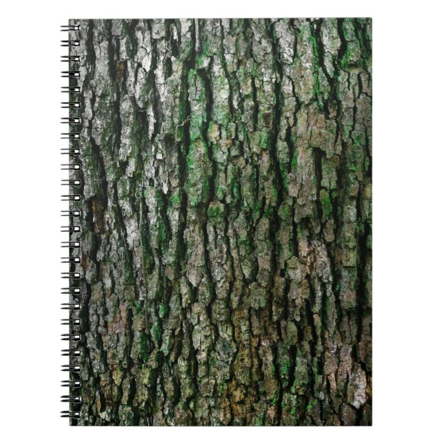 Träd Trunk (Wood Bark) Anteckningsbok (Framsidan)
