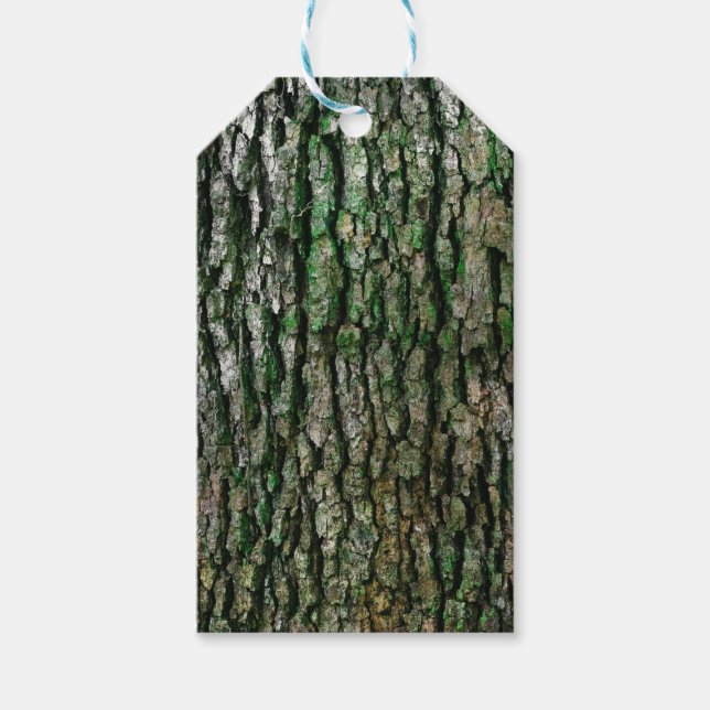 Träd Trunk (Wood Bark) Presentetikett (Framsidan)