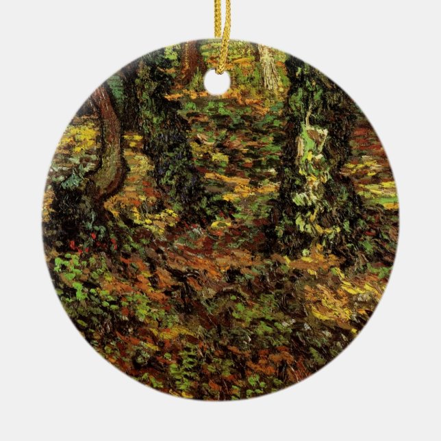 Träd Trunks med Ivy av Vincent van Gogh Julgransprydnad Keramik (Framsidan)
