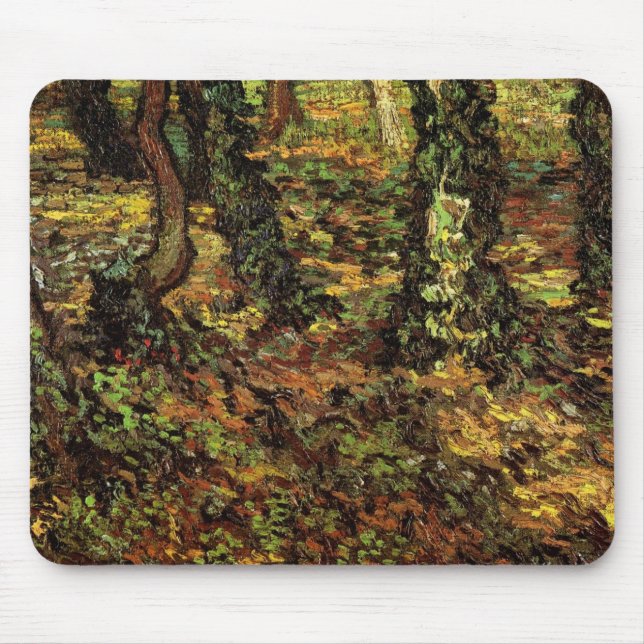 Träd Trunks med Ivy av Vincent van Gogh Musmatta (Framsidan)