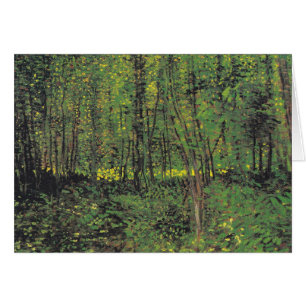 Träd & Undergrowth by Van Gogh Hälsningskort