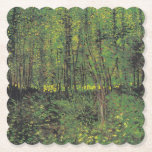 Träd & Undergrowth by Van Gogh Underlägg Papper<br><div class="desc">Vincent Van Gogh Landscape Painting Series - Träd och Undergrowth</div>