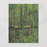 Träd & Undergrowth by Van Gogh Vykort<br><div class="desc">Vincent Van Gogh Landscape Painting Series - Träd och Undergrowth</div>