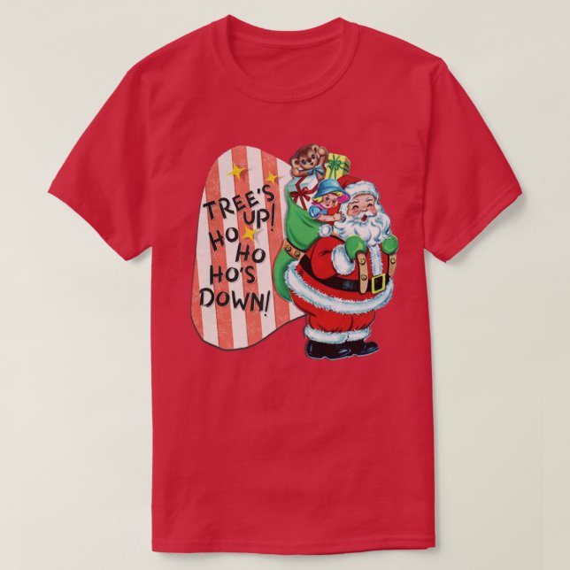 TRÄD UPP HO HOS NED T SHIRT (Design framsida)