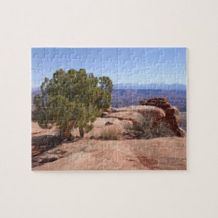 Träd ur röda klippor II vid Canyonlands Pussel