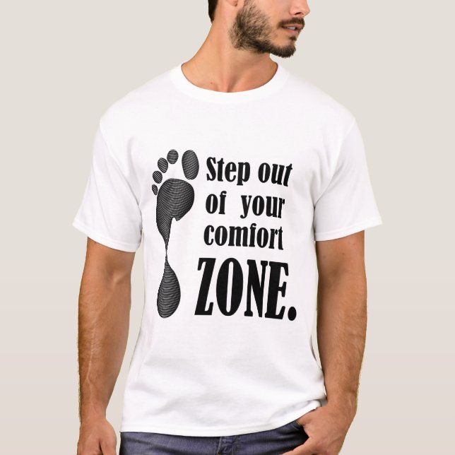Träd ut ur din trygghetszon t shirt (Framsida)