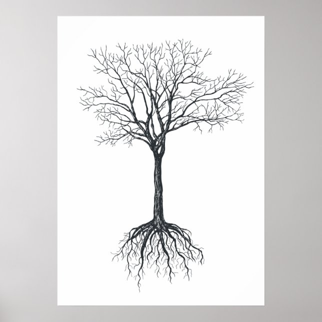 Träd utan löv poster (Framsidan)