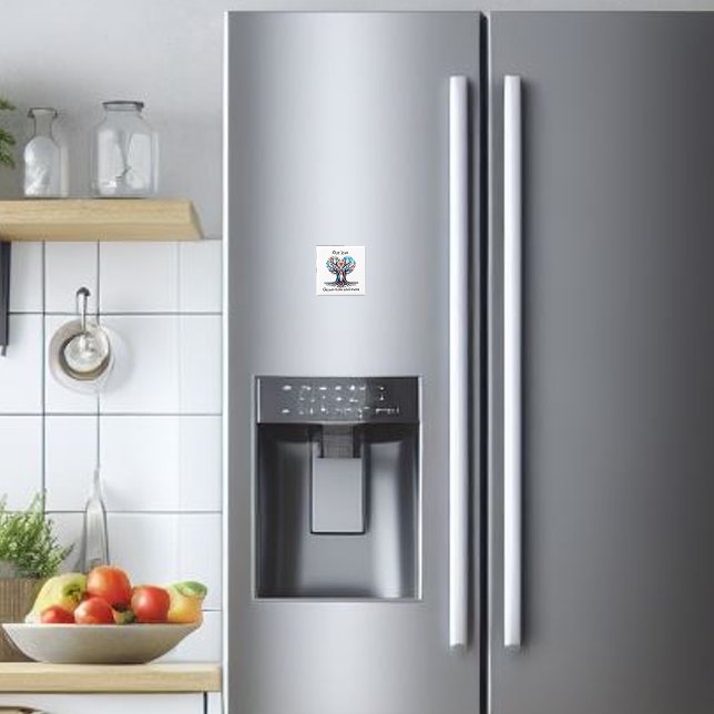 Träd Valentine's Magnet (Valentine's Day fridge magnet. Love grows.)