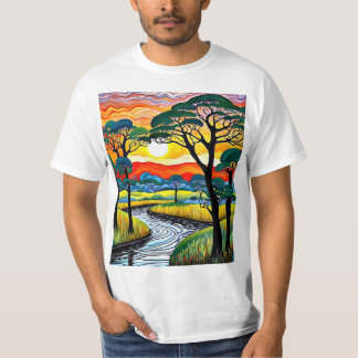 Träd vid solnedgång 2 t shirt