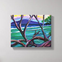 Träd vid tusentantoppar canvastryck