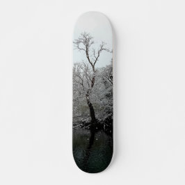 Träd, vid vatten mini skateboard bräda 18,5 cm