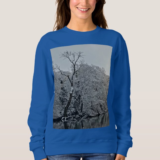 Träd, vid vatten t shirt (Framsida)