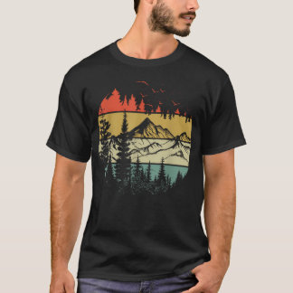 Träd Vilda Djur Natur Vintage T Shirt
