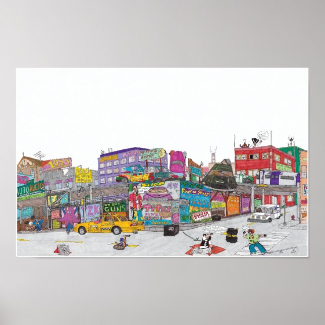 Träd & Wayne Poster (Framsidan)