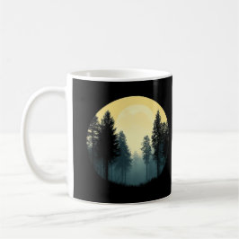 Träd Wildlife Nature Forest Silhouette Kaffemugg