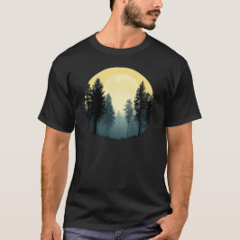 Träd Wildlife Nature Forest Silhouette T Shirt