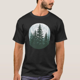 Träd Wildlife Nature Forest Silhouette T Shirt
