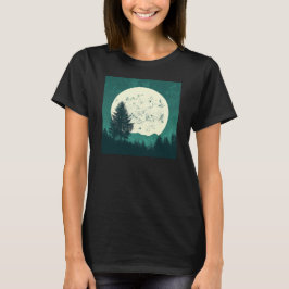 Träd Wildlife Nature Forest Silhouette T Shirt