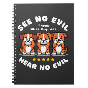 Träd Wise Puppies Anteckningsbok