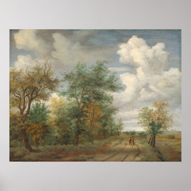 Träda liggande, Meindert Hobbema Fine Art Poster (Framsidan)