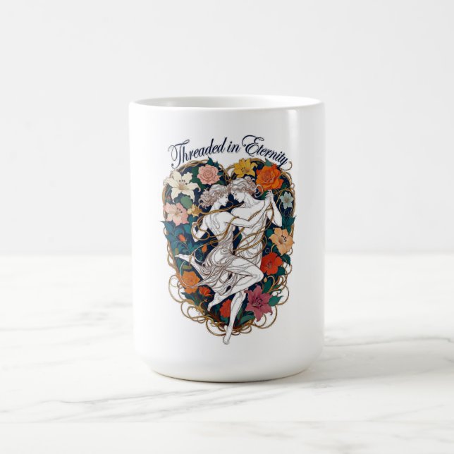 Trådad i Evighet T-Shirt | Elegant Par Kaffemugg (Center)