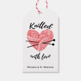 Trådade med Kärlek/handgjorda omsorgsfartyg Presentetikett