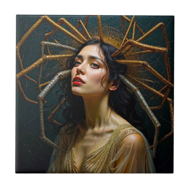 Trådar för transformering av Arachnes transformati Kakelplatta (Framsidan)