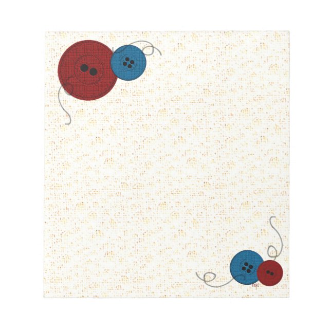 Trådar och knappar anteckningsblock (Framsida)